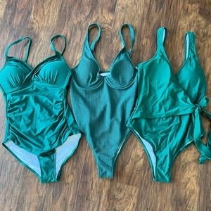 Green bathing suit bundle